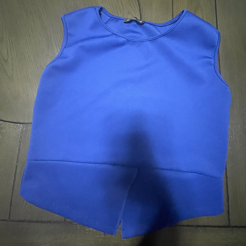 Royal Blue Rebdolls Peplum Top Size 1X (14-16)